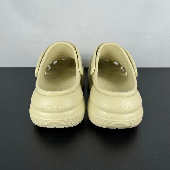 CROCS Classic Crush Clog Bone Tan Slip On Platform Sandal Ladies Size 10 - Picture 4 of 11